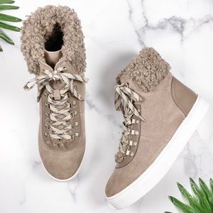 Sam Edelman Luther High Top Sherpa Sneaker Boot